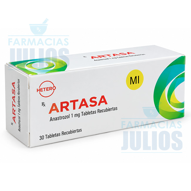 ARTASA® Anastrozol 1mg – 30 Tabletas Recubiertas