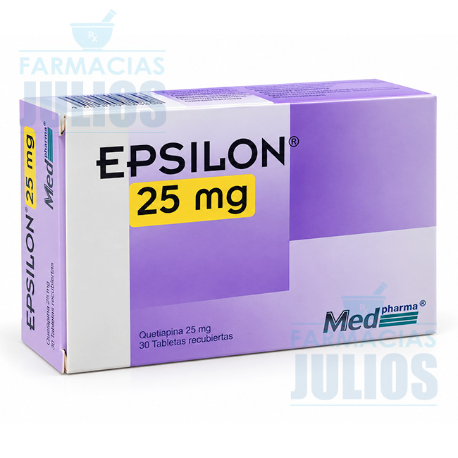 EPSILON® 25mg Quetiapina – Tabletas Recubiertas