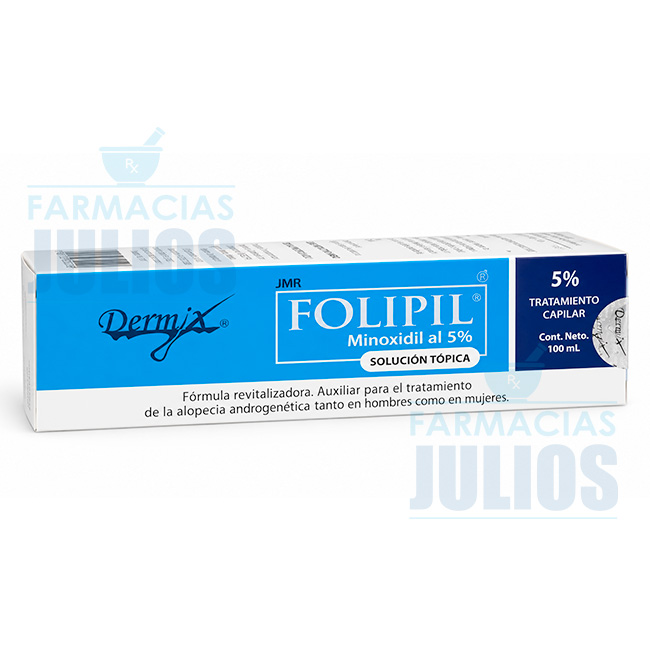 Folipil Minoxidil 5% 100 mL para Caída del Cabello – Dermix